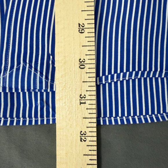 Ralph Lauren Shirt Men's Extra Large Long Sleeve Button-Down Shirt‎ Striped Blue - Picture 9 of 12